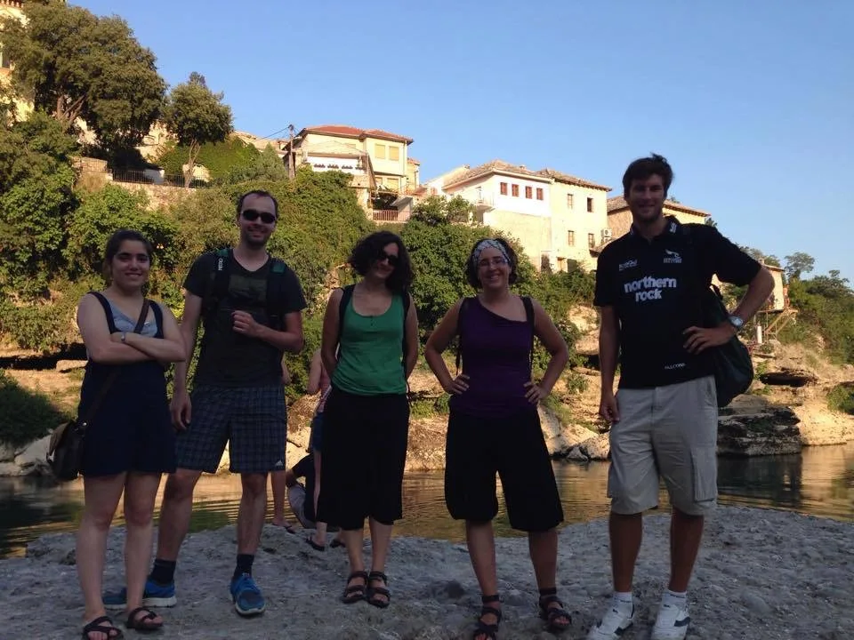 Visitors discovering the hidden streets of Mostar old bazaar